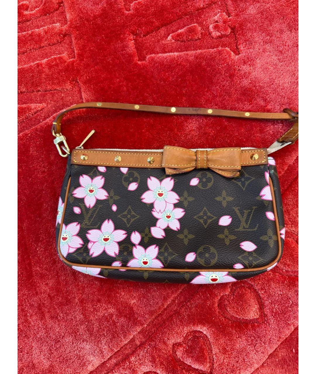 LOUIS VUITTON Коричневая сумка с короткими ручками, фото 4