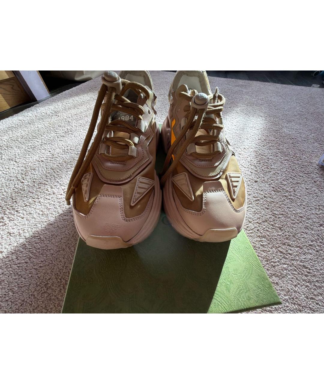 DOLCE&GABBANA Бежевые кроссовки, фото 3