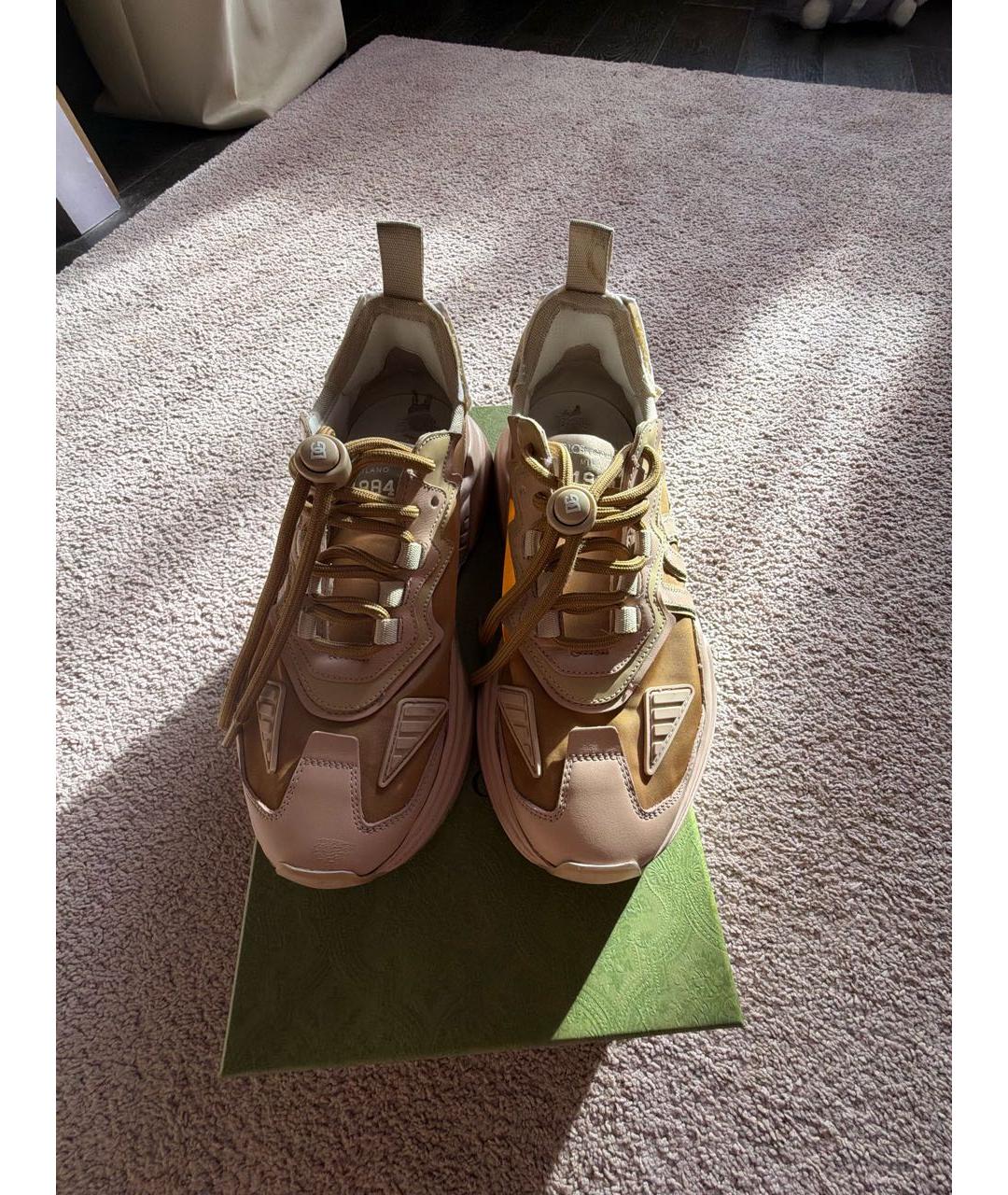 DOLCE&GABBANA Бежевые кроссовки, фото 2