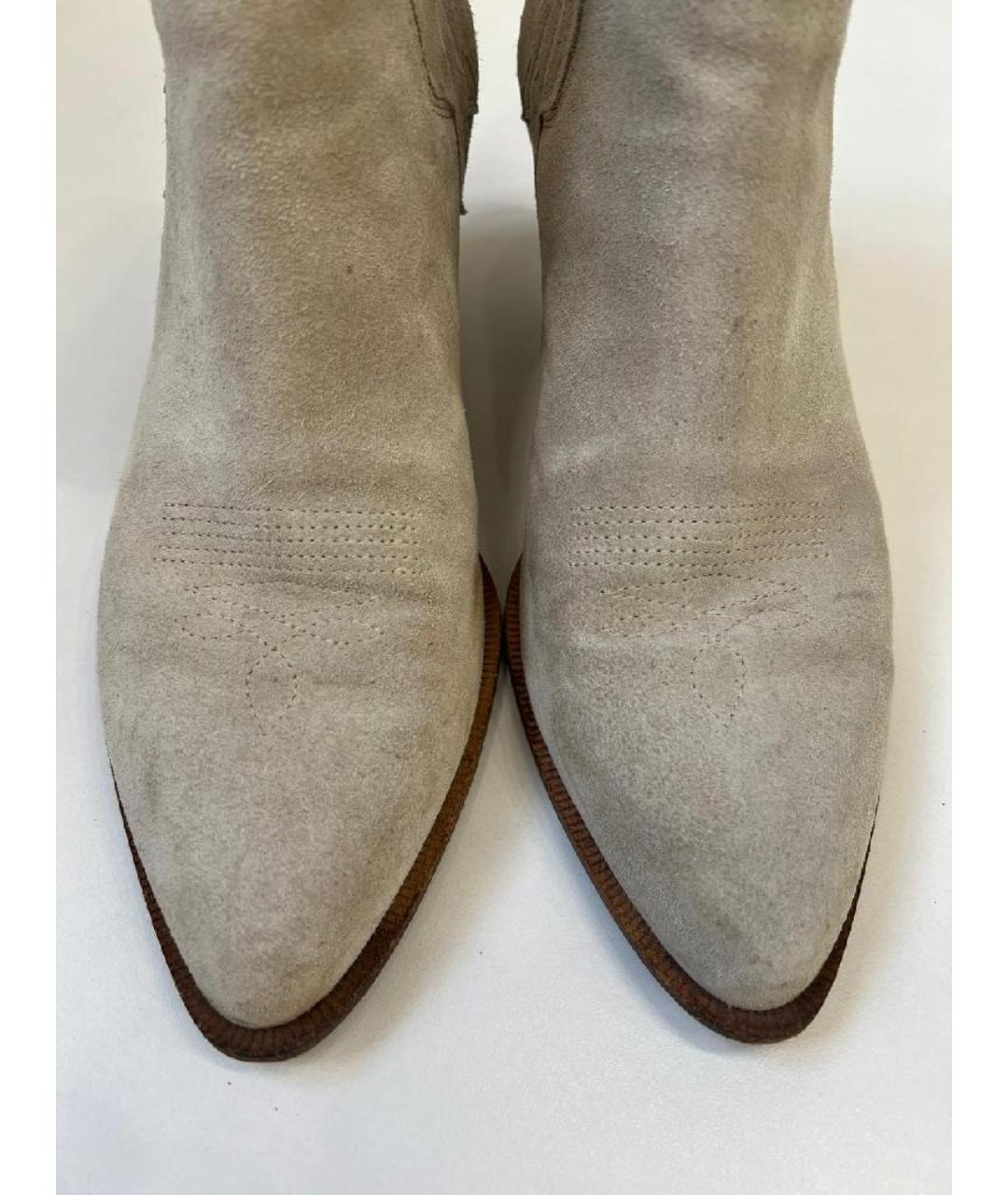 GOLDEN GOOSE DELUXE BRAND Серые замшевые ботильоны, фото 2