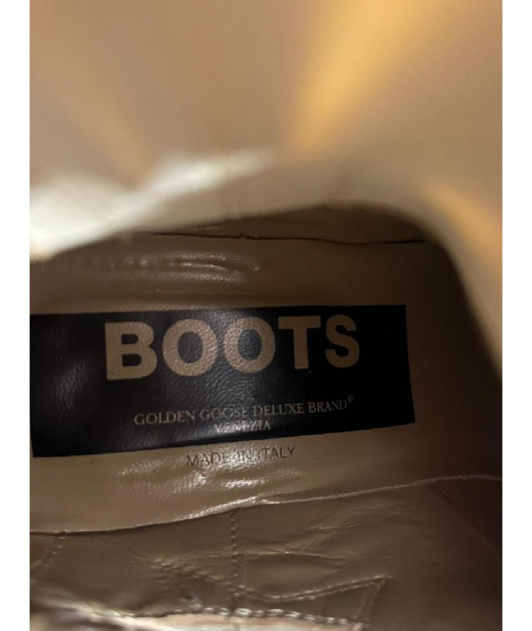 GOLDEN GOOSE DELUXE BRAND Серые замшевые ботильоны, фото 6