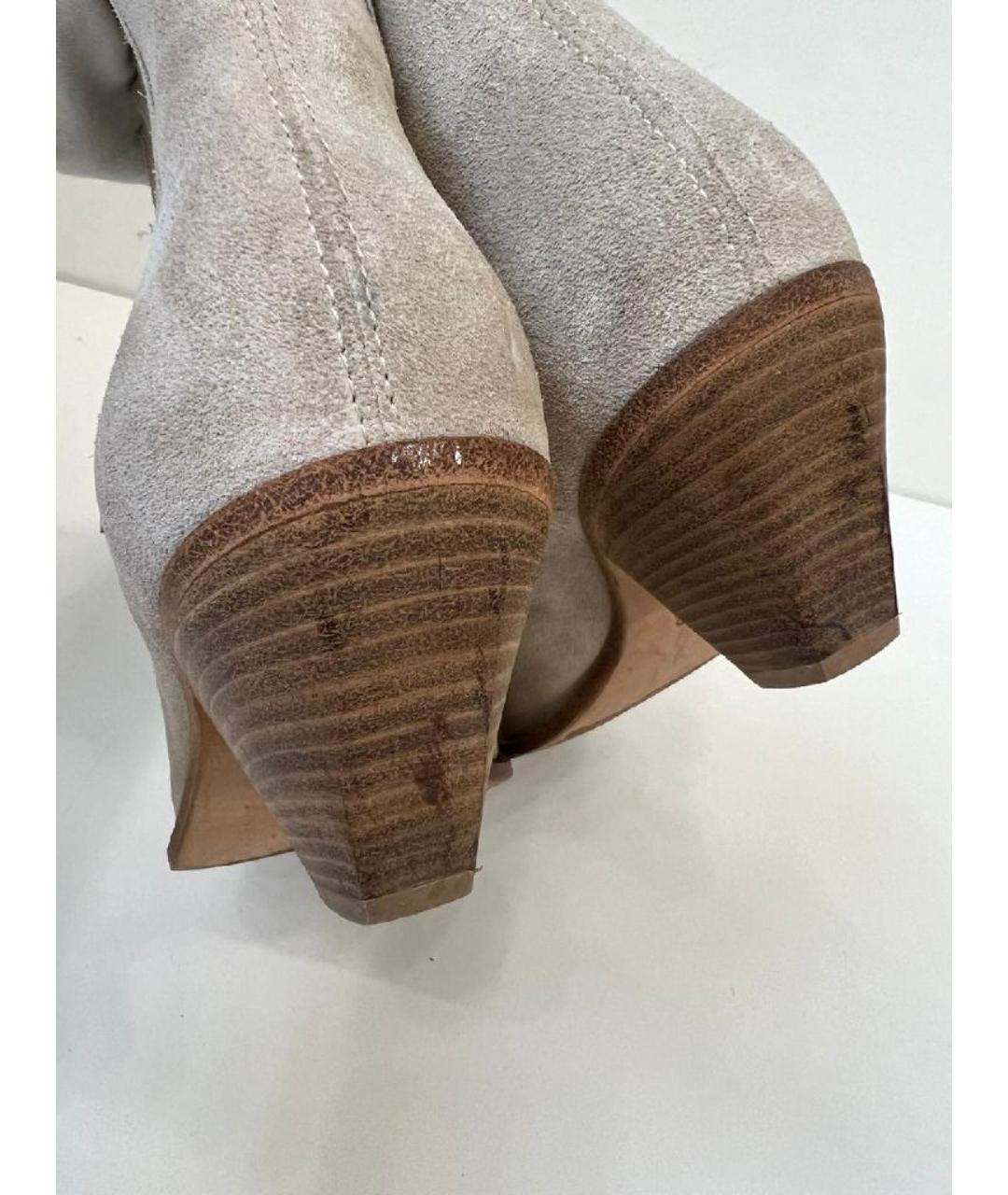 GOLDEN GOOSE DELUXE BRAND Серые замшевые ботильоны, фото 7