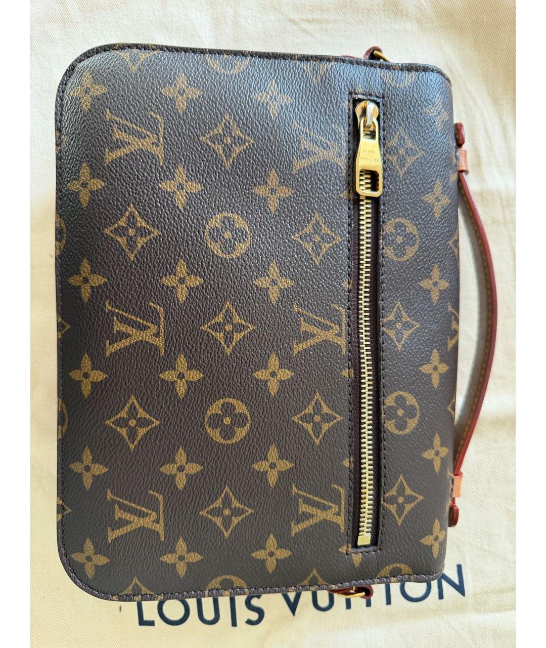 LOUIS VUITTON Коричневая сумка с короткими ручками, фото 3