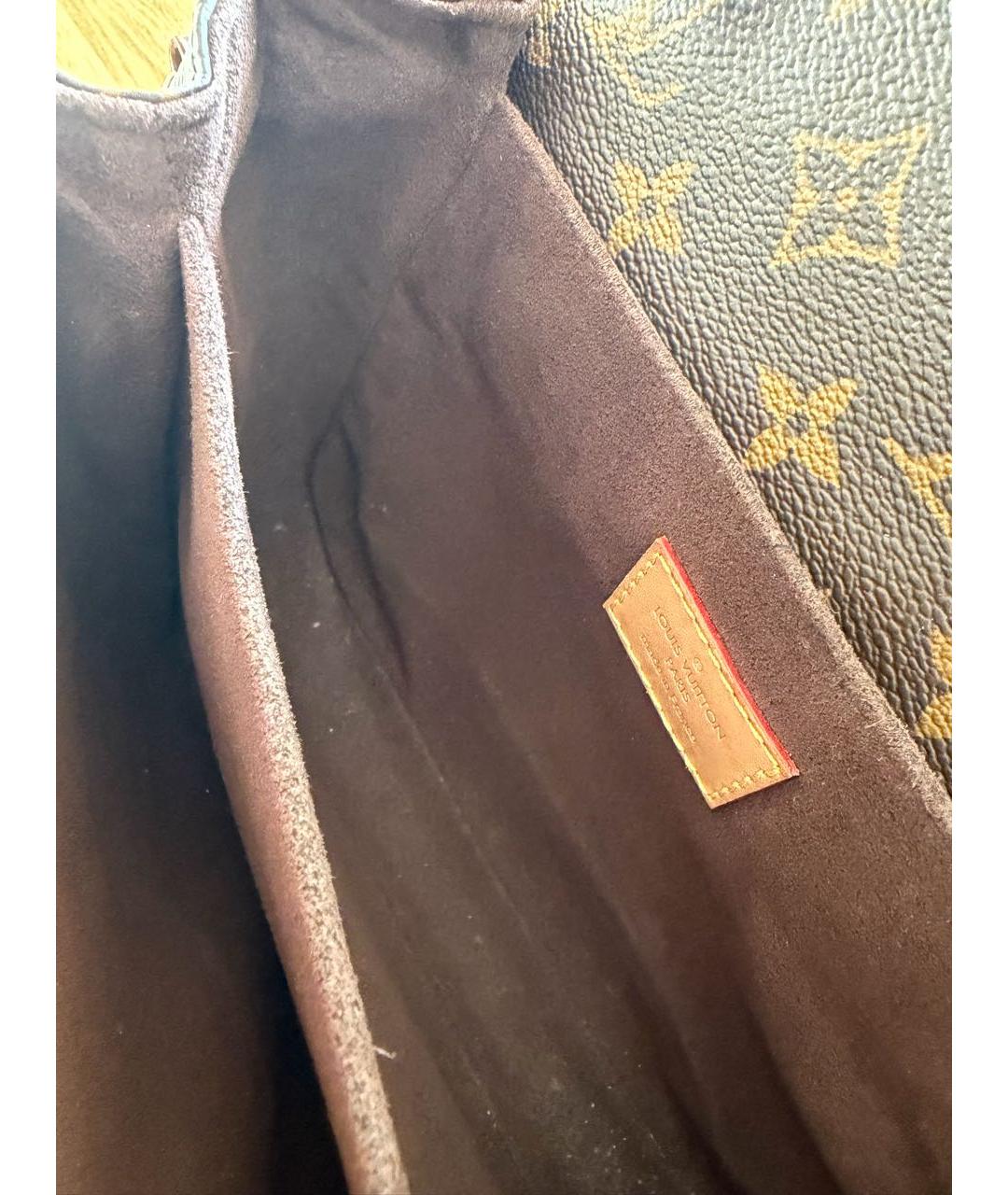 LOUIS VUITTON Коричневая сумка с короткими ручками, фото 4