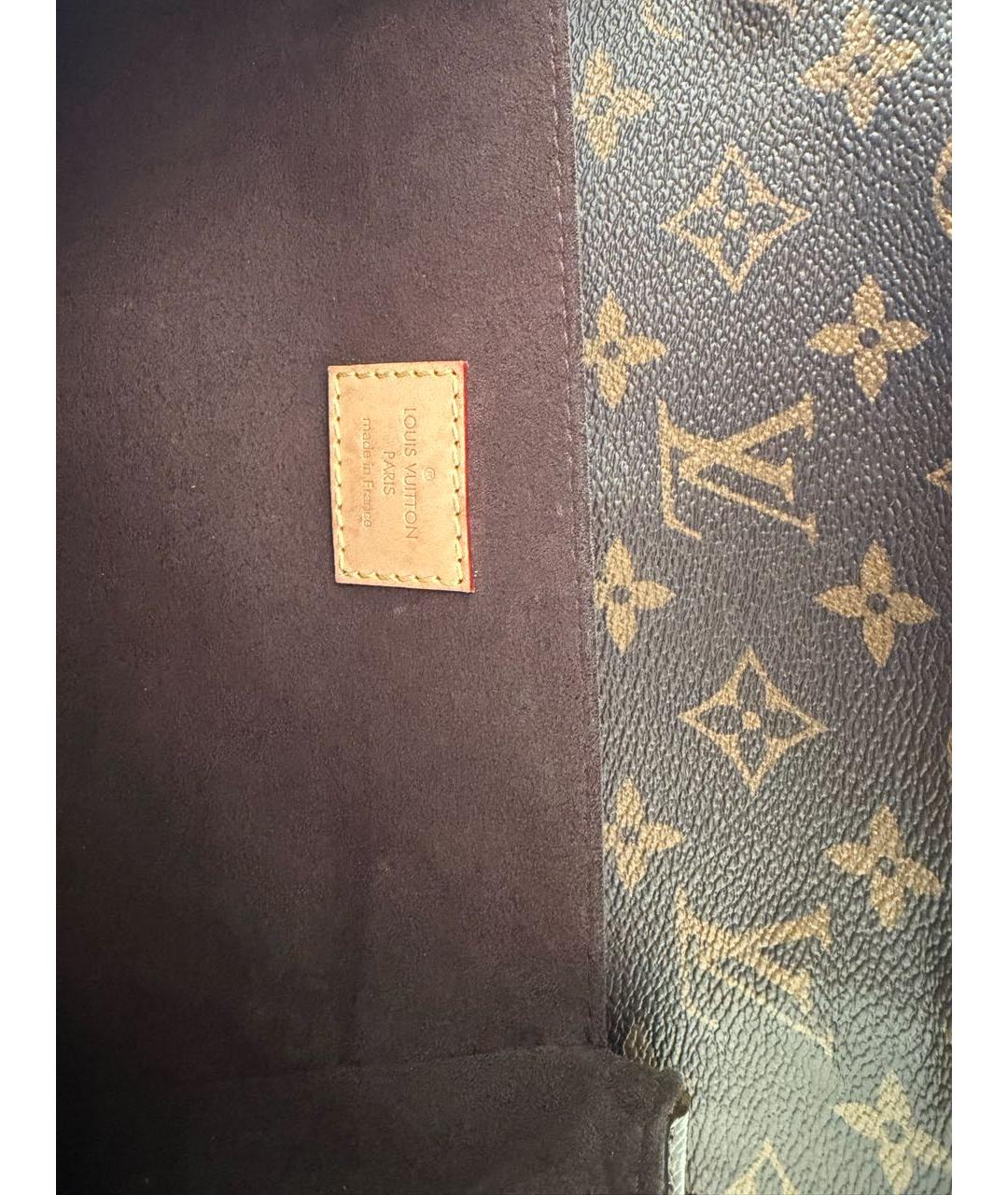 LOUIS VUITTON Коричневая сумка с короткими ручками, фото 5