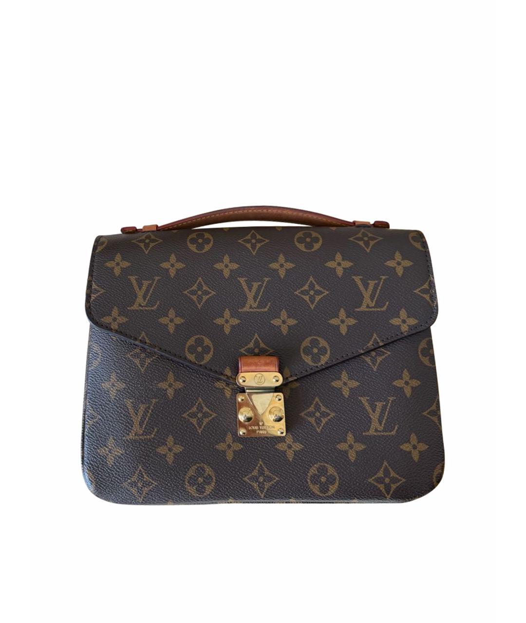 LOUIS VUITTON Коричневая сумка с короткими ручками, фото 1