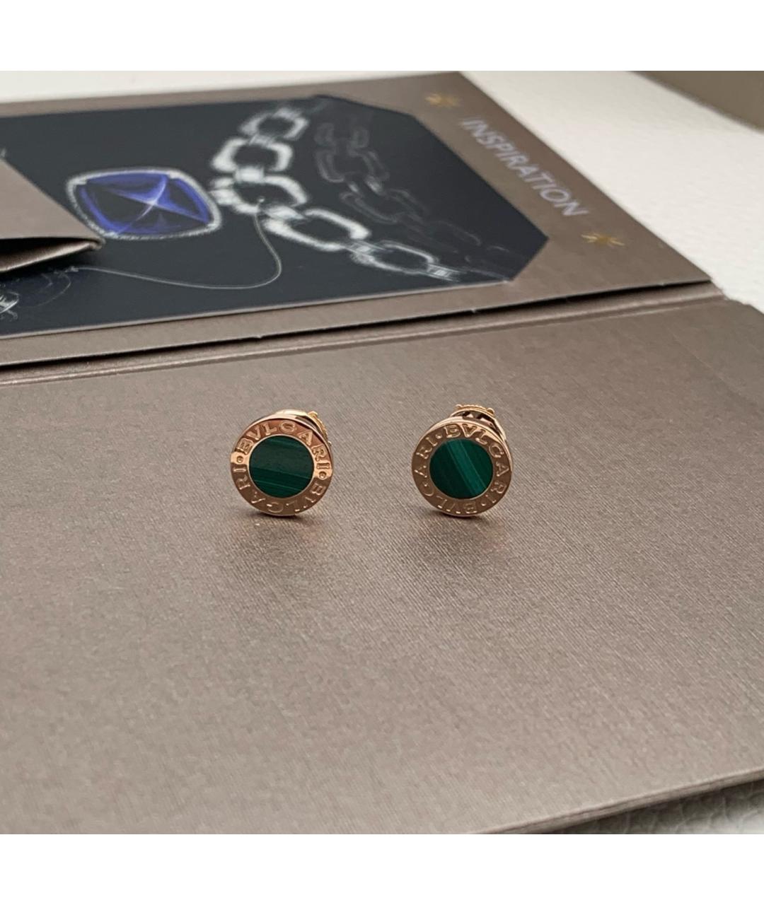 BVLGARI Золотые серьги из розового золота, фото 9