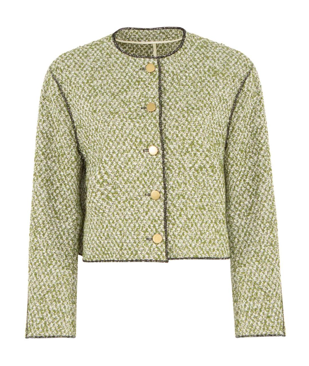 PHILOSOPHY DI LORENZO SERAFINI Зеленый хлопковый жакет/пиджак, фото 1