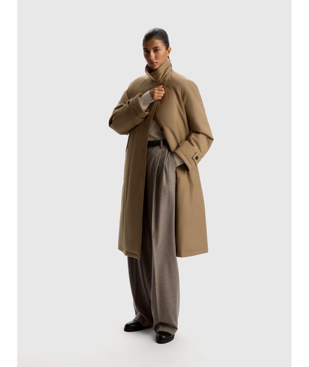 12 STOREEZ Хаки хлопковый тренч/плащ, фото 6