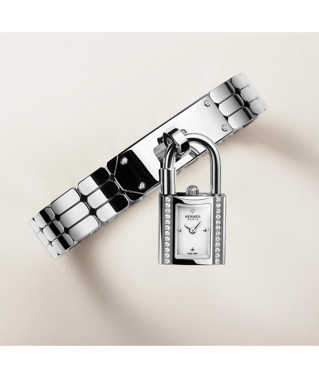 HERMES Серебряные металлические часы, фото 2