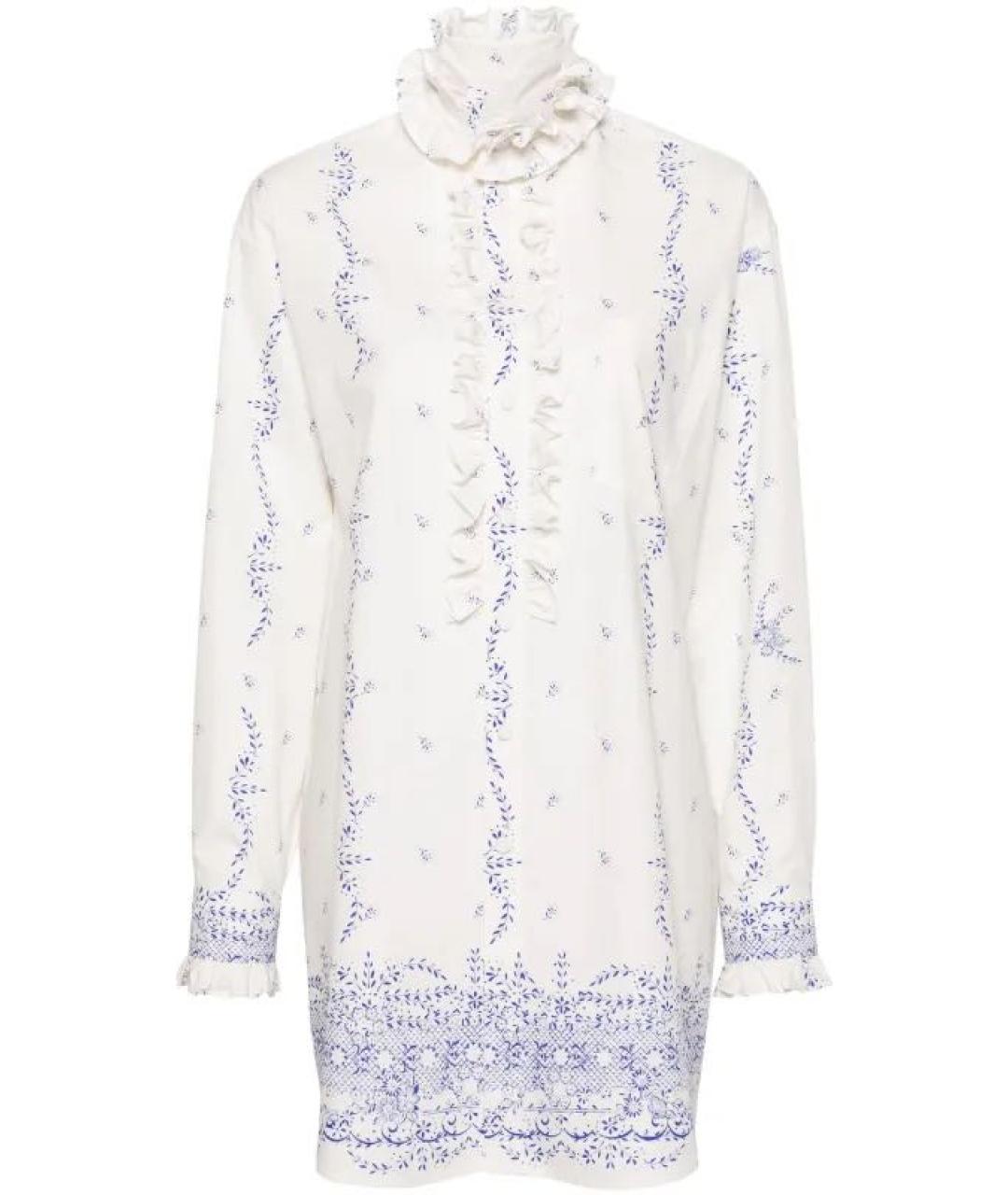 PHILOSOPHY DI LORENZO SERAFINI Белая хлопковая блузы, фото 1