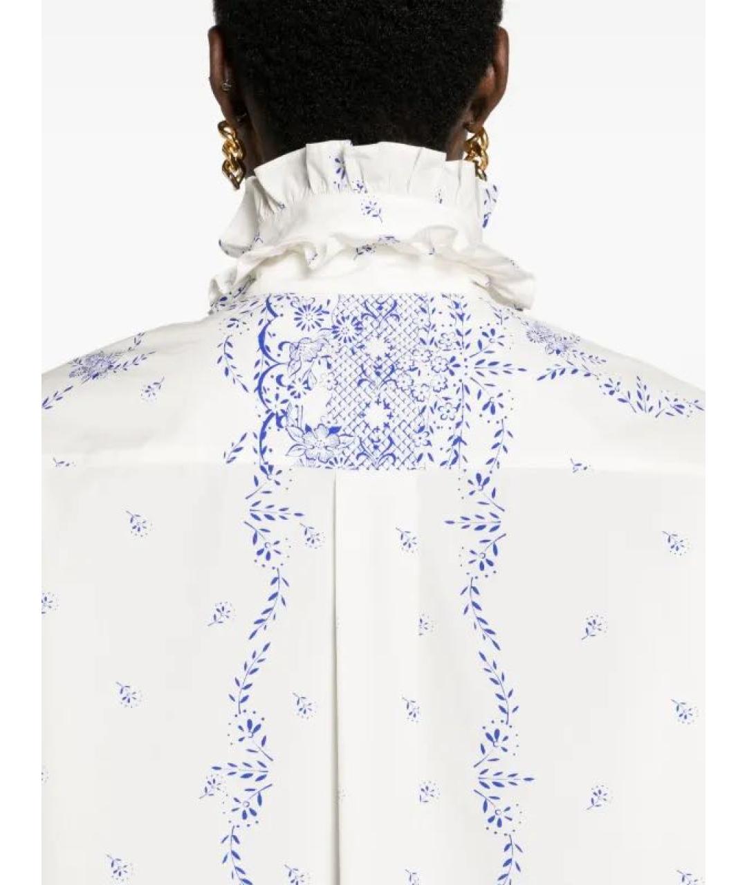 PHILOSOPHY DI LORENZO SERAFINI Белая хлопковая блузы, фото 4