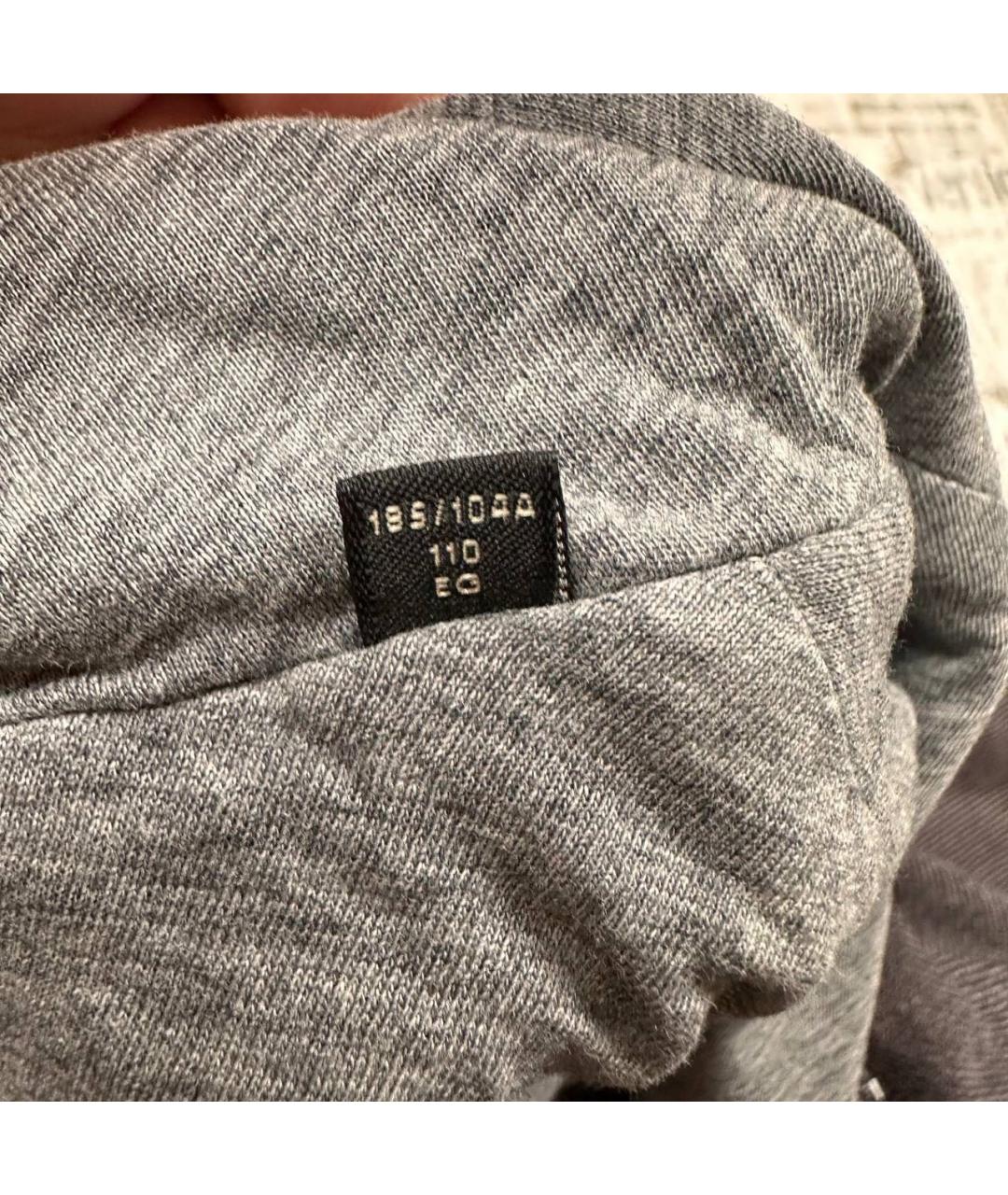 ZZEGNA Серая хлопковая кэжуал рубашка, фото 8