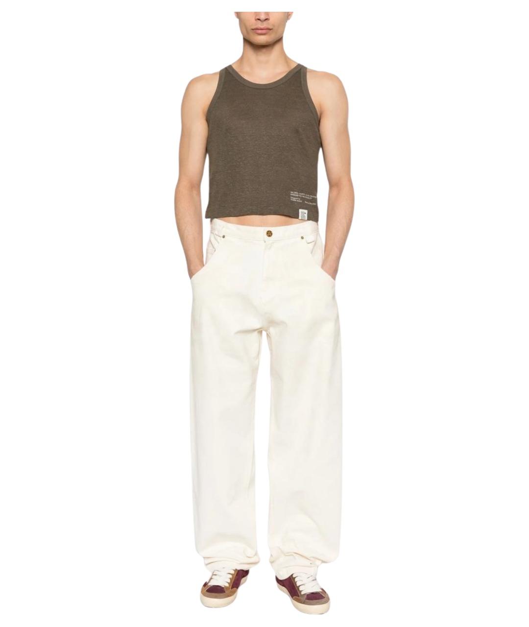 GOLDEN GOOSE DELUXE BRAND Зеленая майка, фото 3