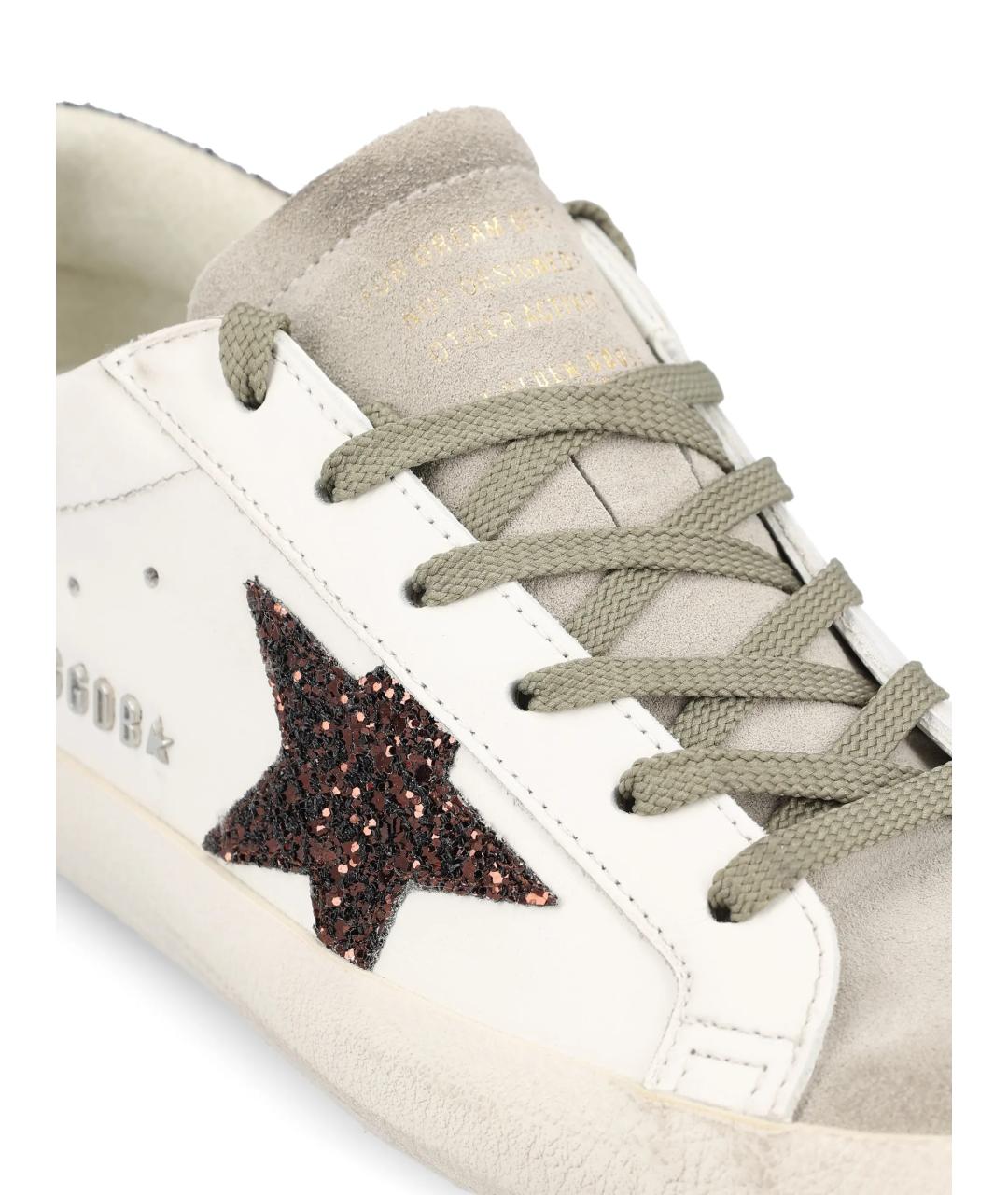 GOLDEN GOOSE DELUXE BRAND Белые кожаные кеды, фото 4
