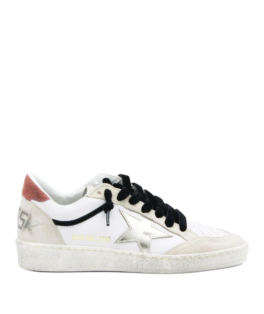 GOLDEN GOOSE DELUXE BRAND Белые кожаные кеды, фото 1