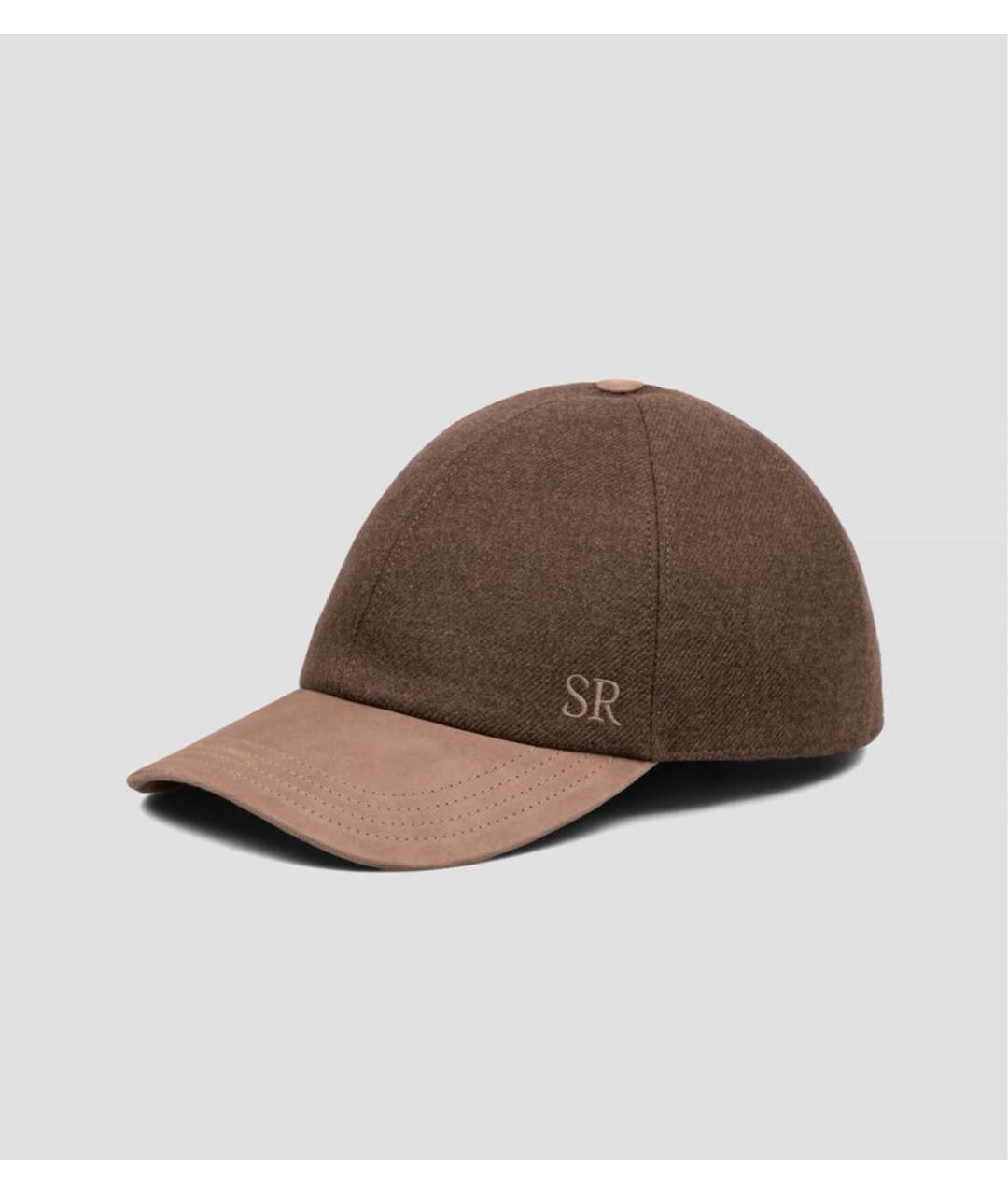 STEFANO RICCI Коричневая шерстяная кепка/бейсболка, фото 2