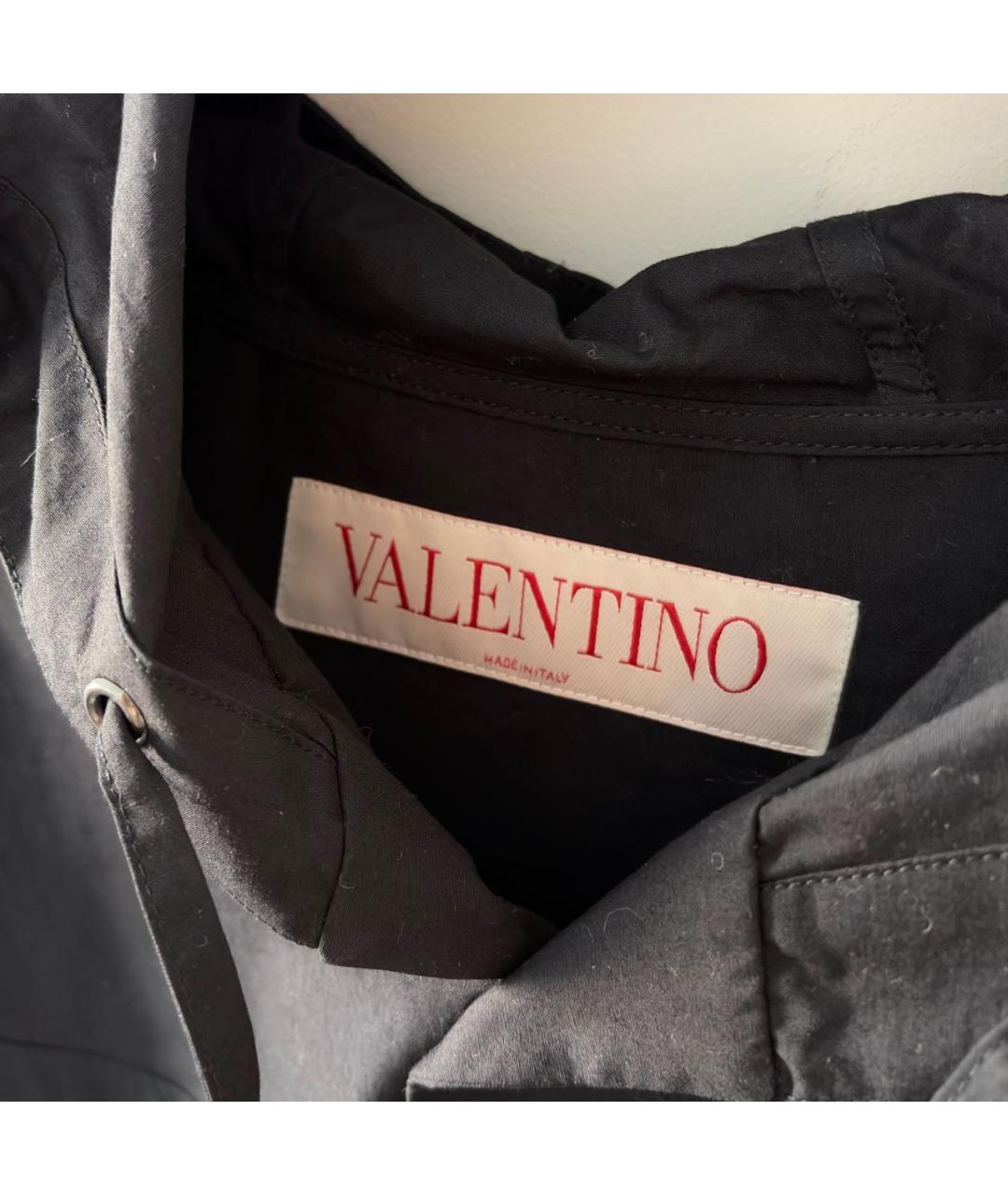 VALENTINO Темно-синяя хлопковая кэжуал рубашка, фото 3