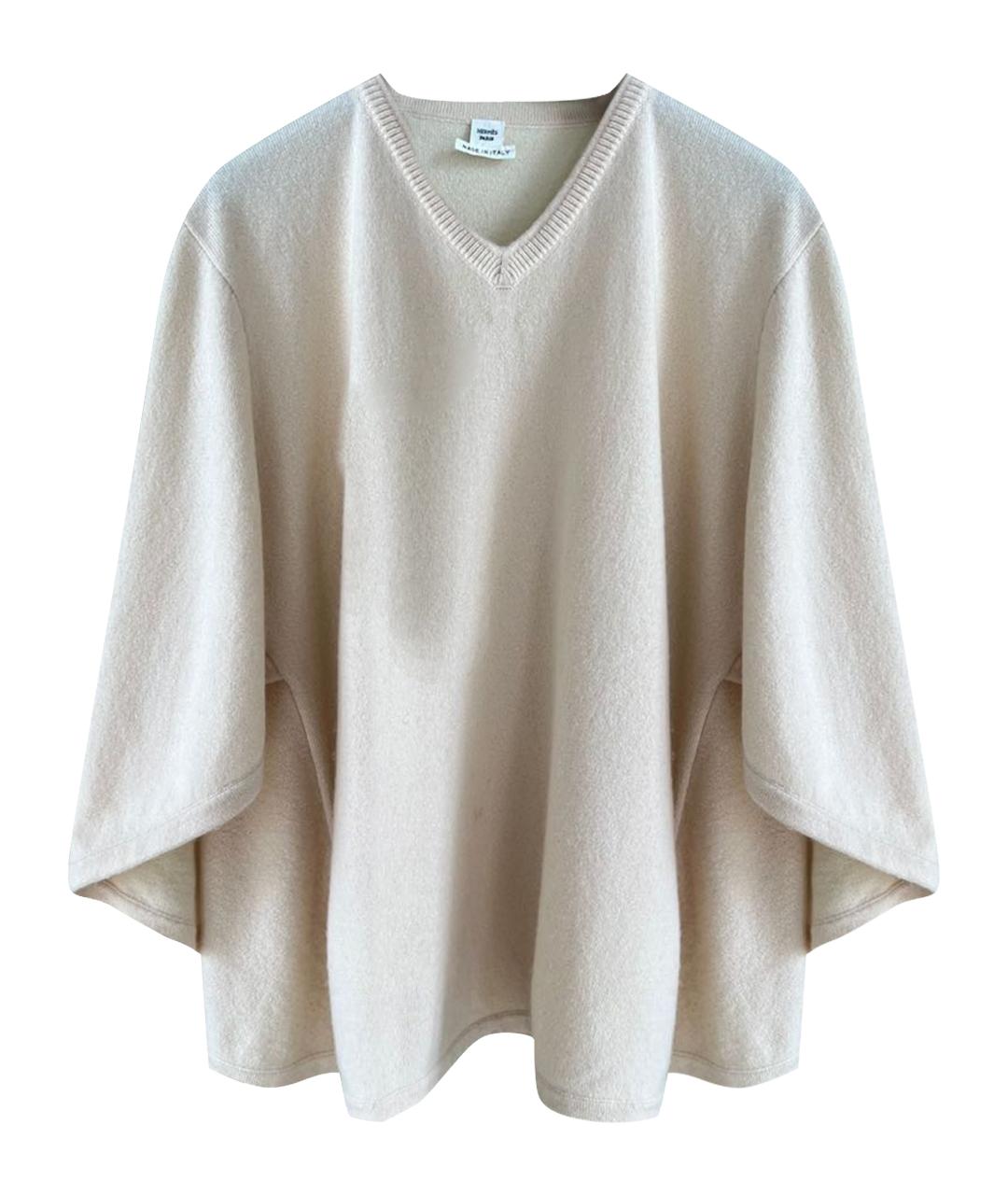 HERMES Бежевый джемпер / свитер, фото 1