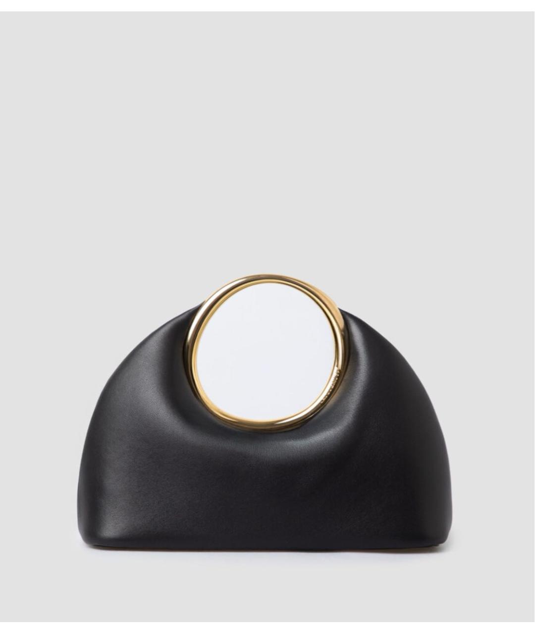 JACQUEMUS Черная кожаная сумка с короткими ручками, фото 7