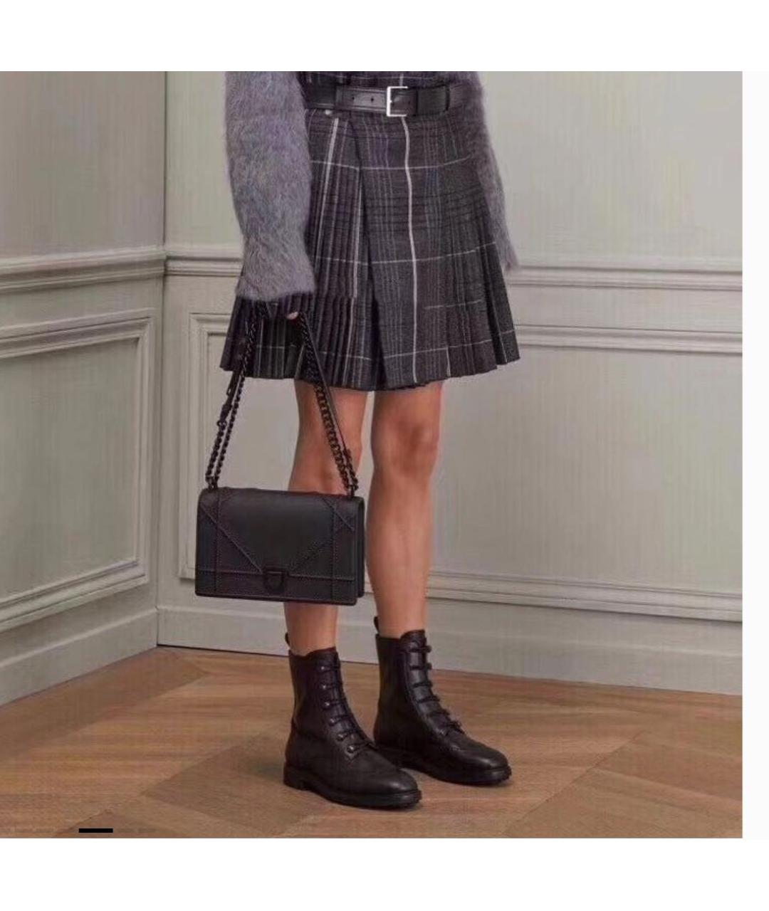 CHRISTIAN DIOR Черные кожаные ботинки, фото 5