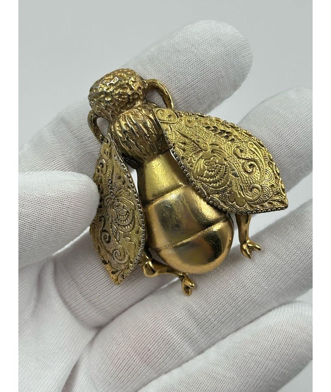 CHRISTIAN DIOR Золотая позолоченная булавка / брошь, фото 3