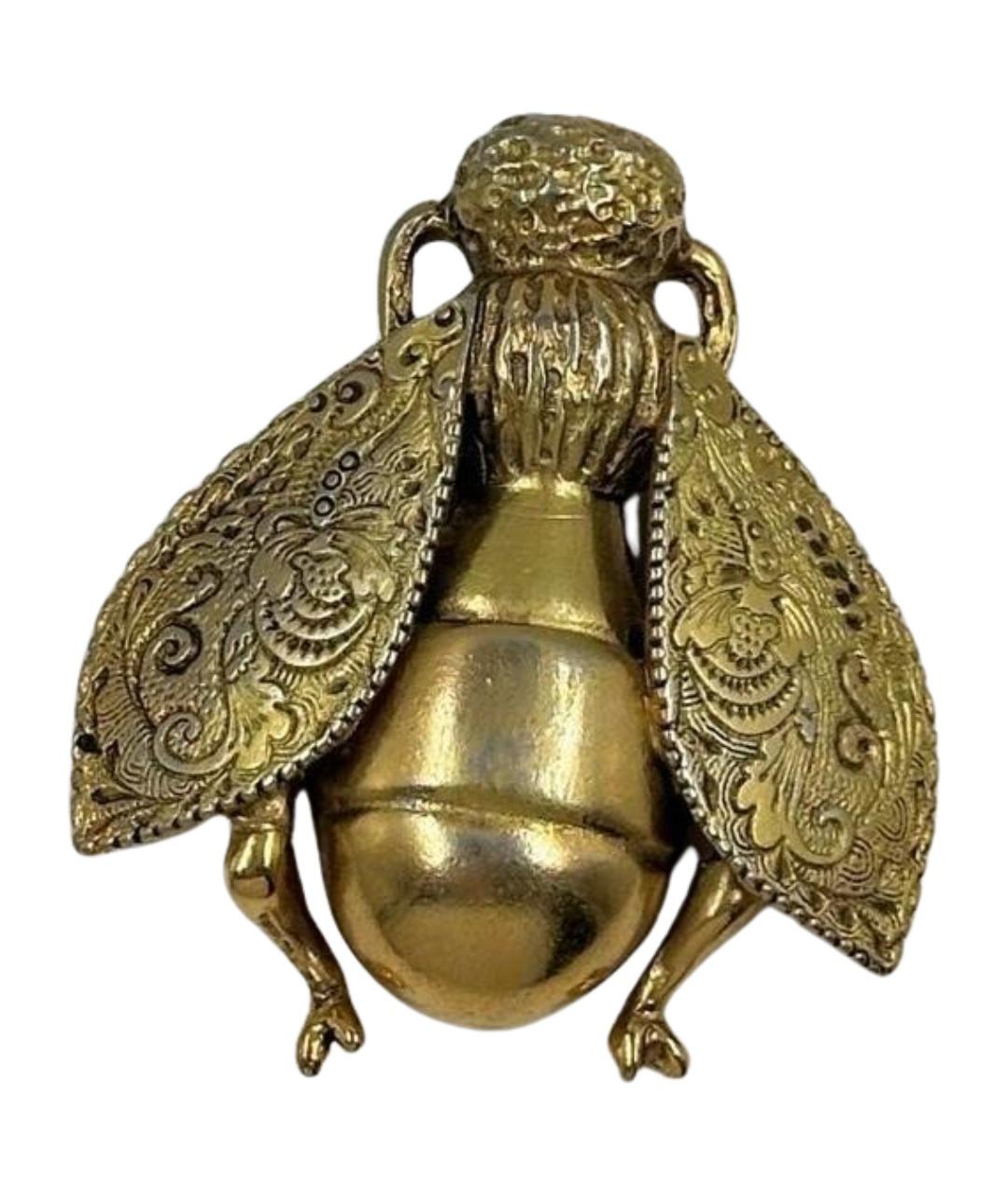 CHRISTIAN DIOR Золотая позолоченная булавка / брошь, фото 1