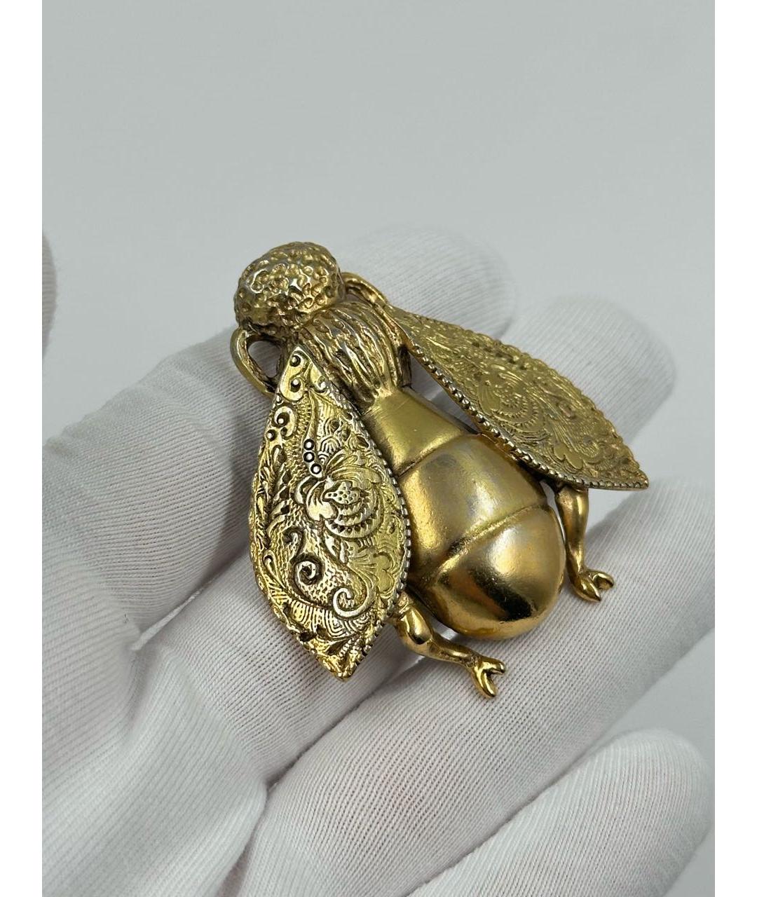 CHRISTIAN DIOR Золотая позолоченная булавка / брошь, фото 2