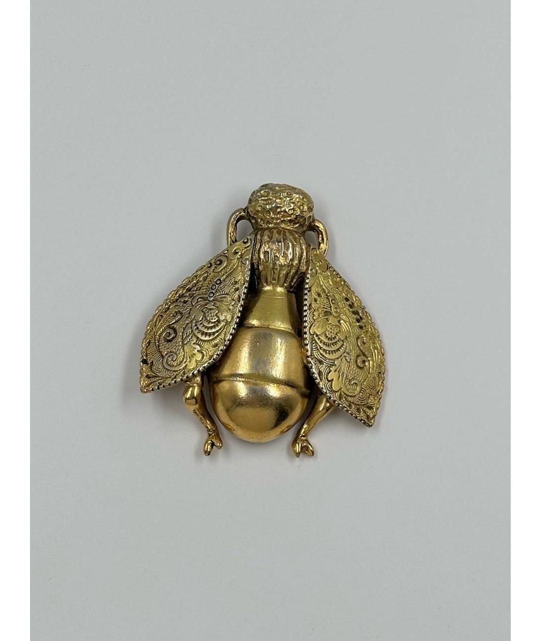 CHRISTIAN DIOR Золотая позолоченная булавка / брошь, фото 7