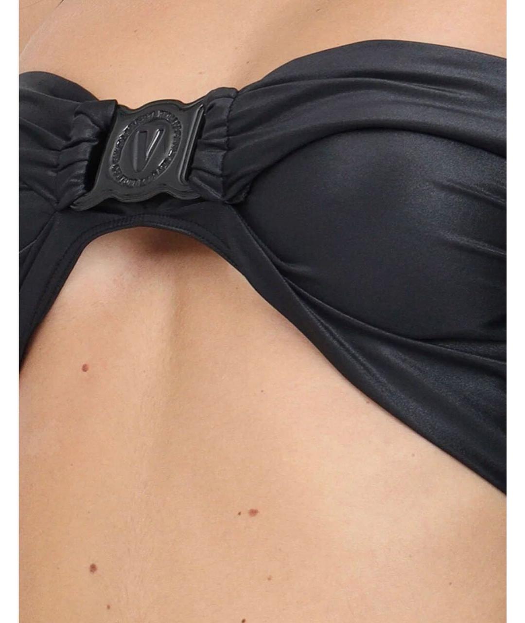 VERSACE JEANS COUTURE Черная полиамидовая блузы, фото 5