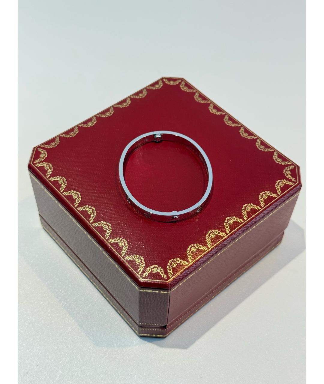 CARTIER Серебрянный браслет из белого золота, фото 5