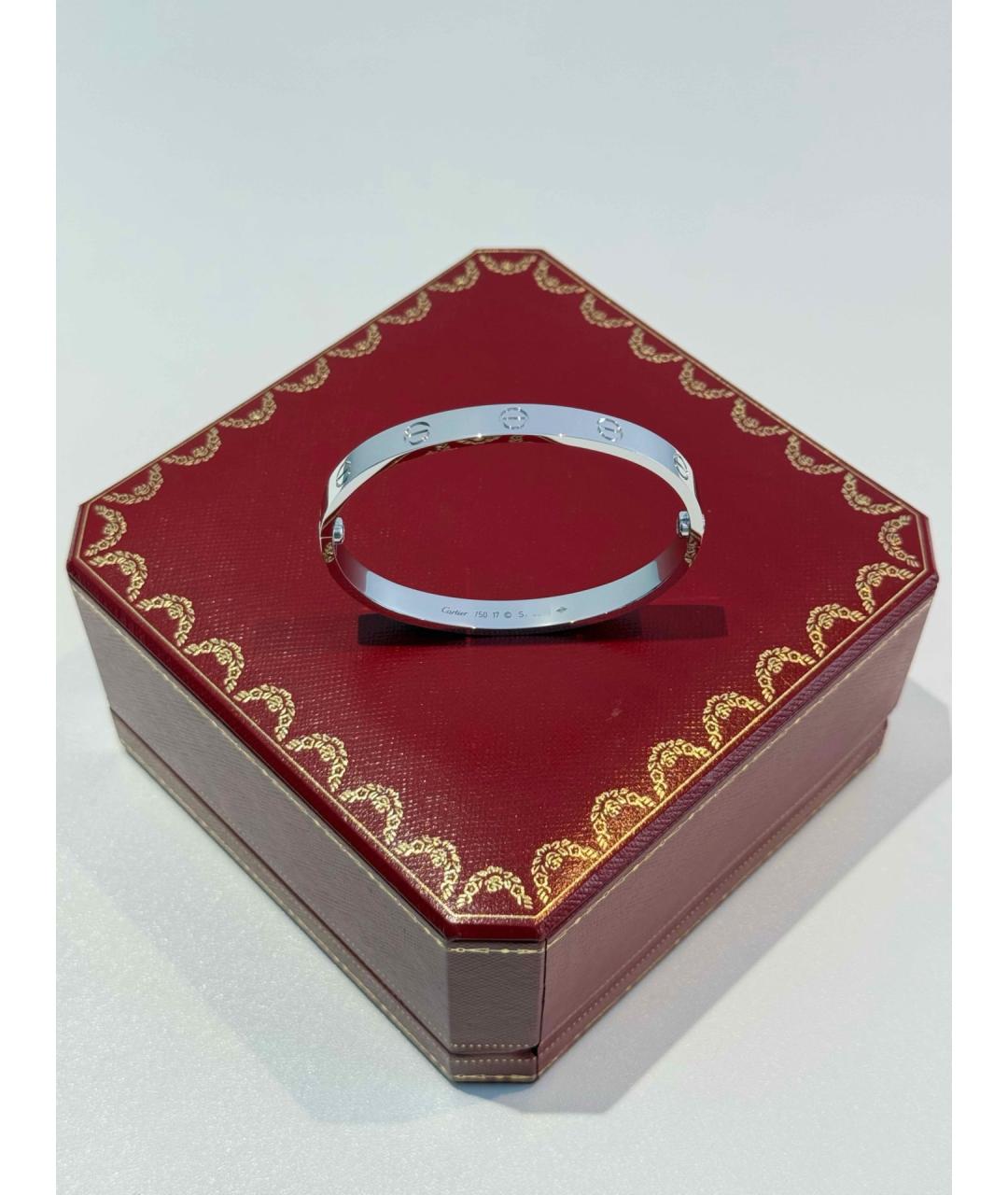 CARTIER Серебрянный браслет из белого золота, фото 6