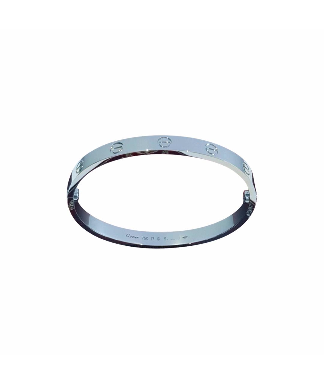 CARTIER Серебрянный браслет из белого золота, фото 1
