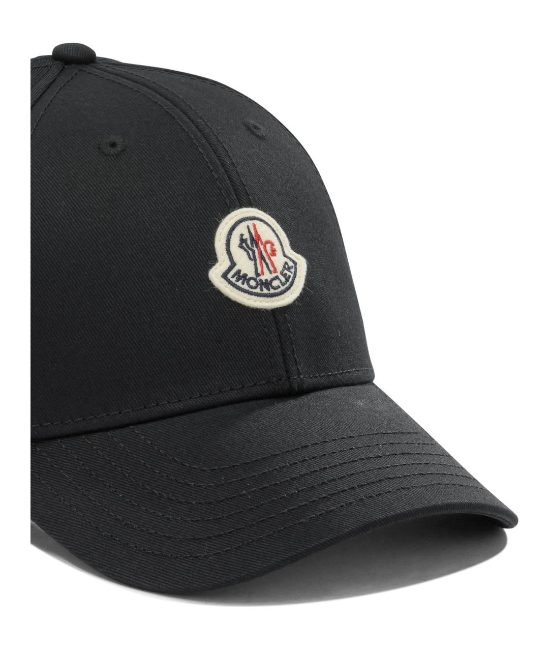 MONCLER Темно-синяя хлопковая кепка, фото 4
