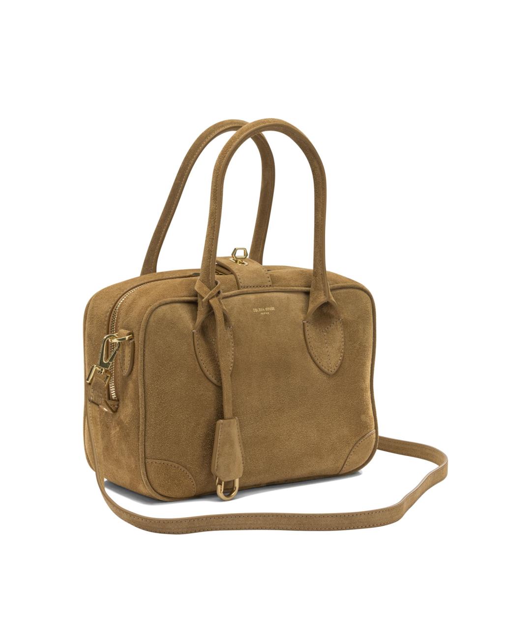 GOLDEN GOOSE DELUXE BRAND Коричневая кожаная сумка через плечо, фото 2