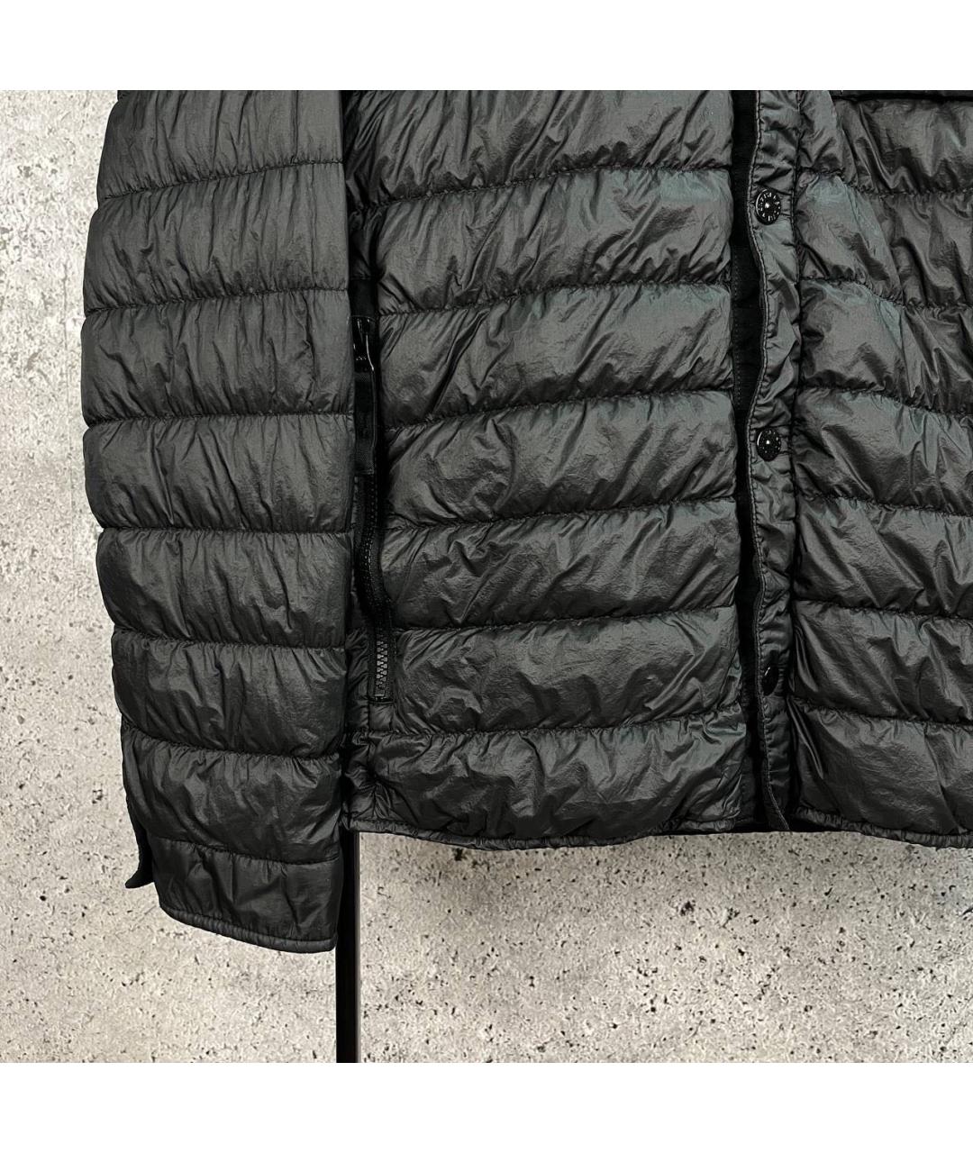 STONE ISLAND Черная полиамидовая куртка, фото 7