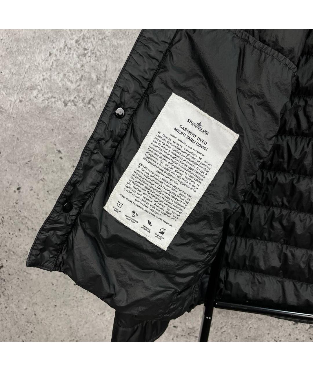 STONE ISLAND Черная полиамидовая куртка, фото 5