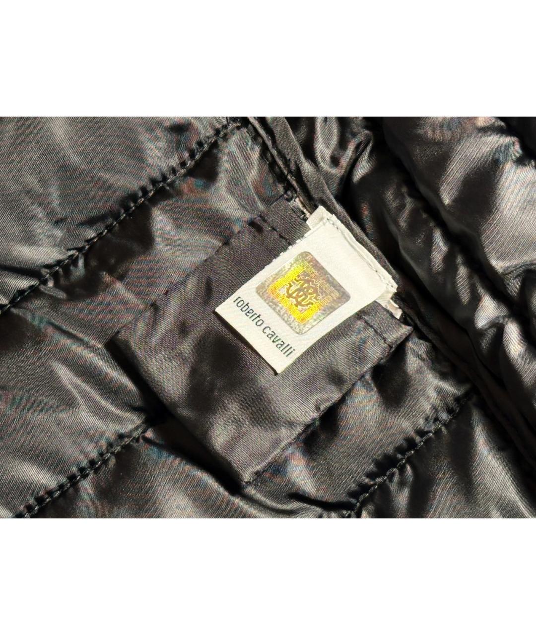 CAVALLI CLASS Черная полиамидовая куртка, фото 6