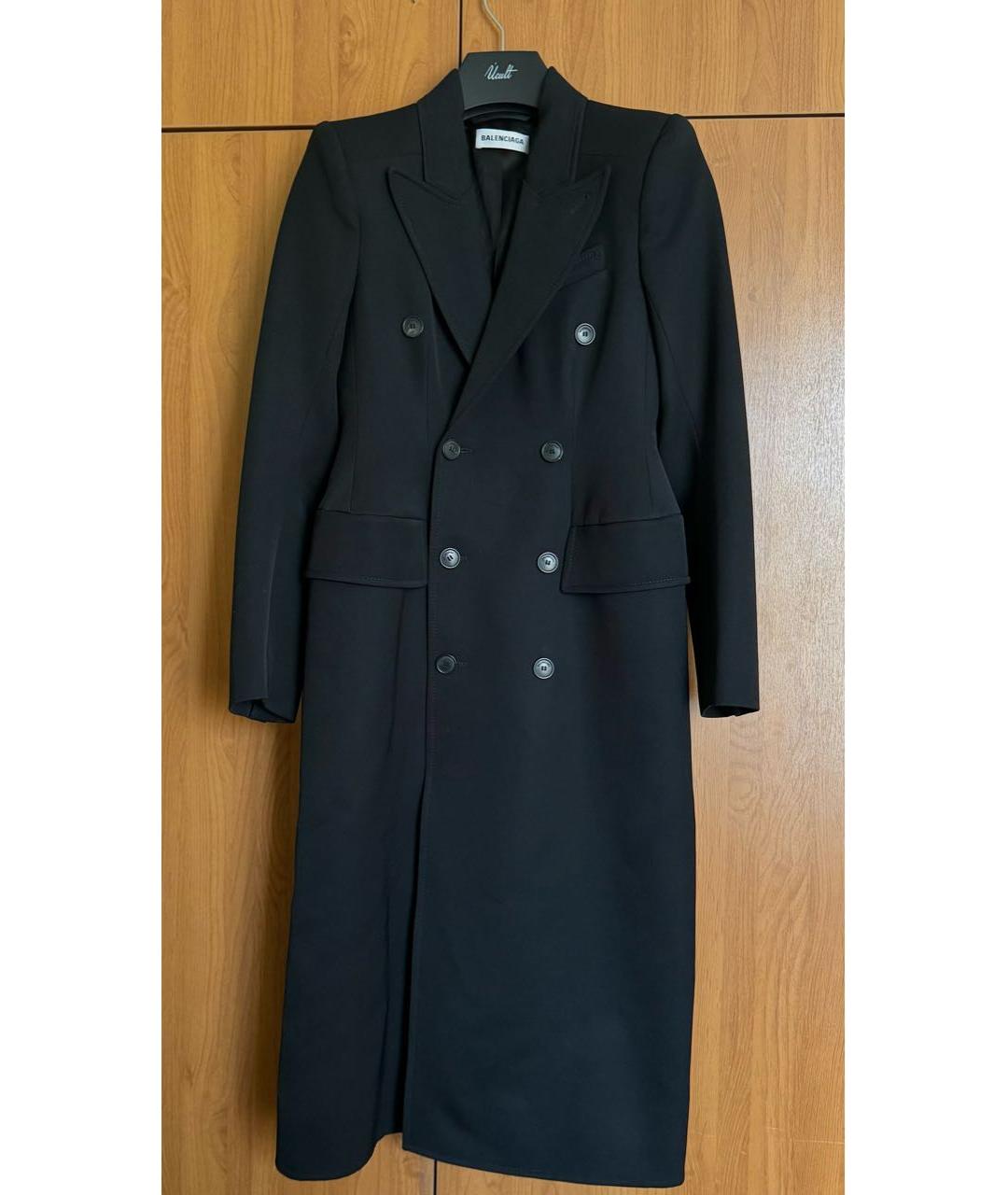 BALENCIAGA Черное шерстяное пальто, фото 9
