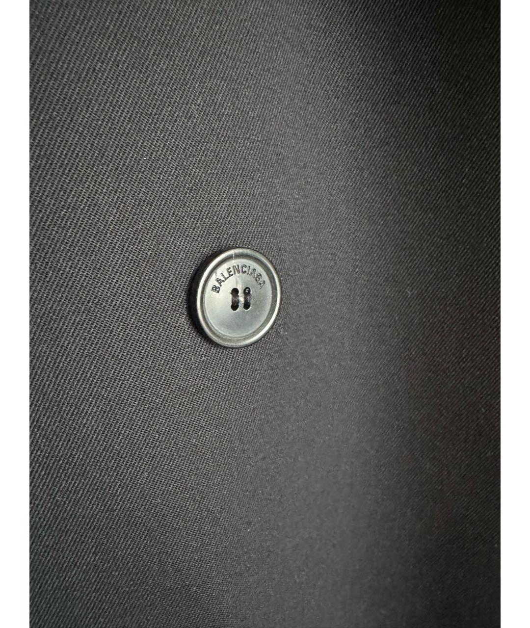 BALENCIAGA Черное шерстяное пальто, фото 8