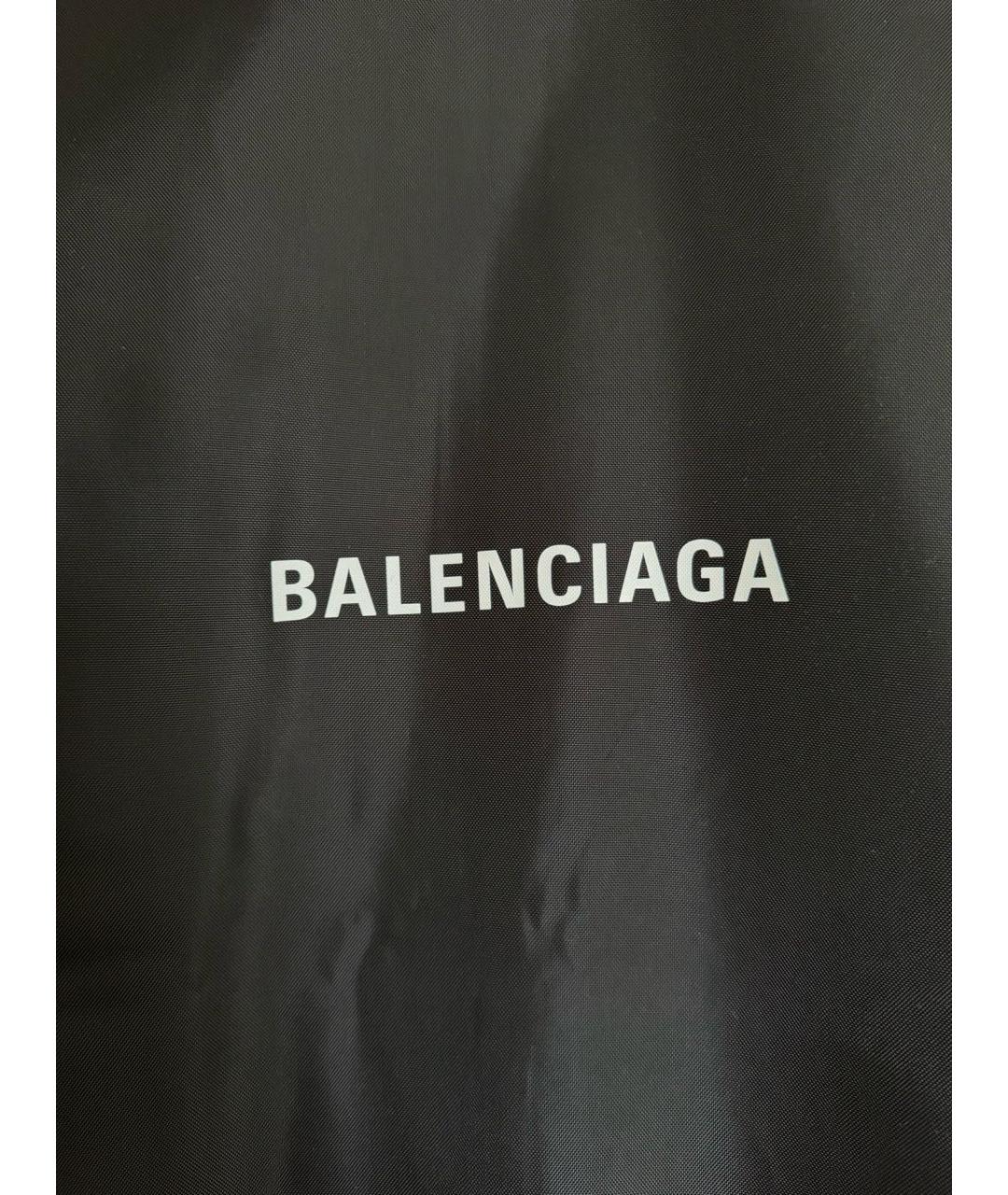 BALENCIAGA Черное шерстяное пальто, фото 6