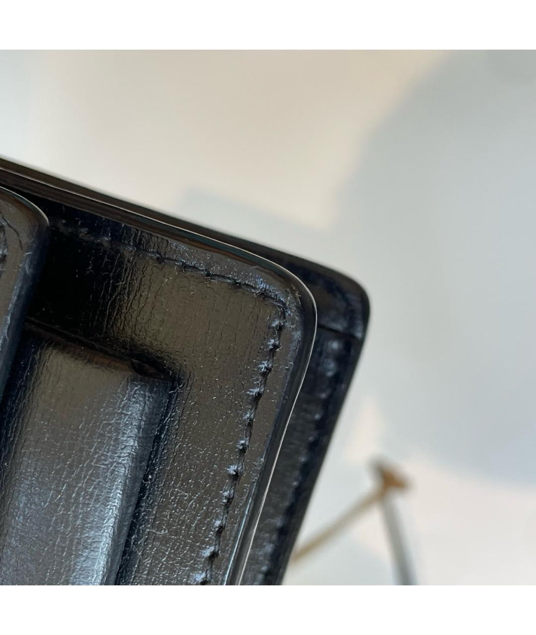 SAINT LAURENT Черная кожаная сумка через плечо, фото 7