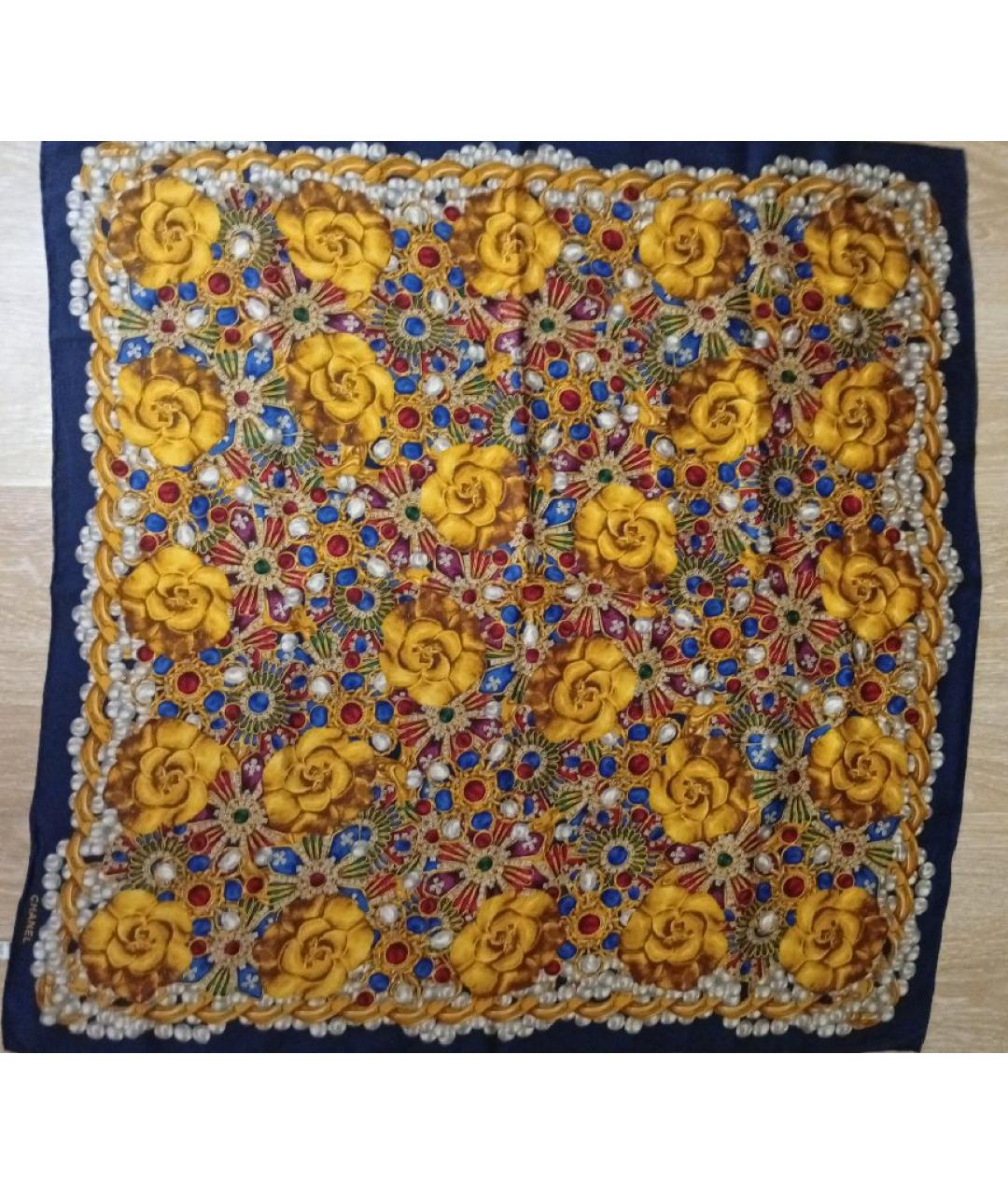 CHANEL Мульти шелковый платок, фото 4