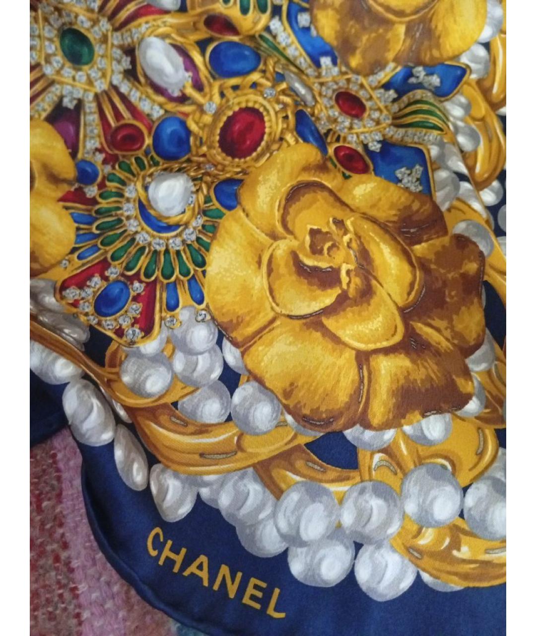 CHANEL Мульти шелковый платок, фото 2