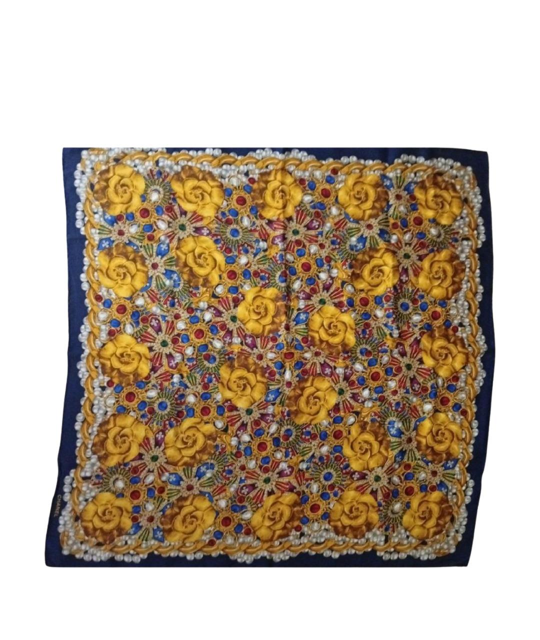 CHANEL Мульти шелковый платок, фото 1