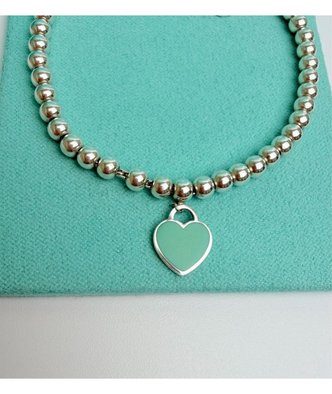 TIFFANY&CO Бирюзовый серебряный браслет, фото 4