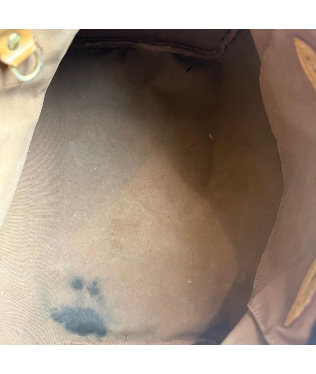 LOUIS VUITTON Коричневая сумка с короткими ручками, фото 4