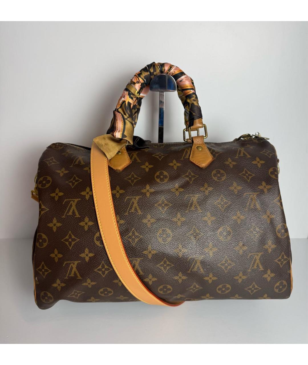 LOUIS VUITTON Коричневая сумка с короткими ручками, фото 9