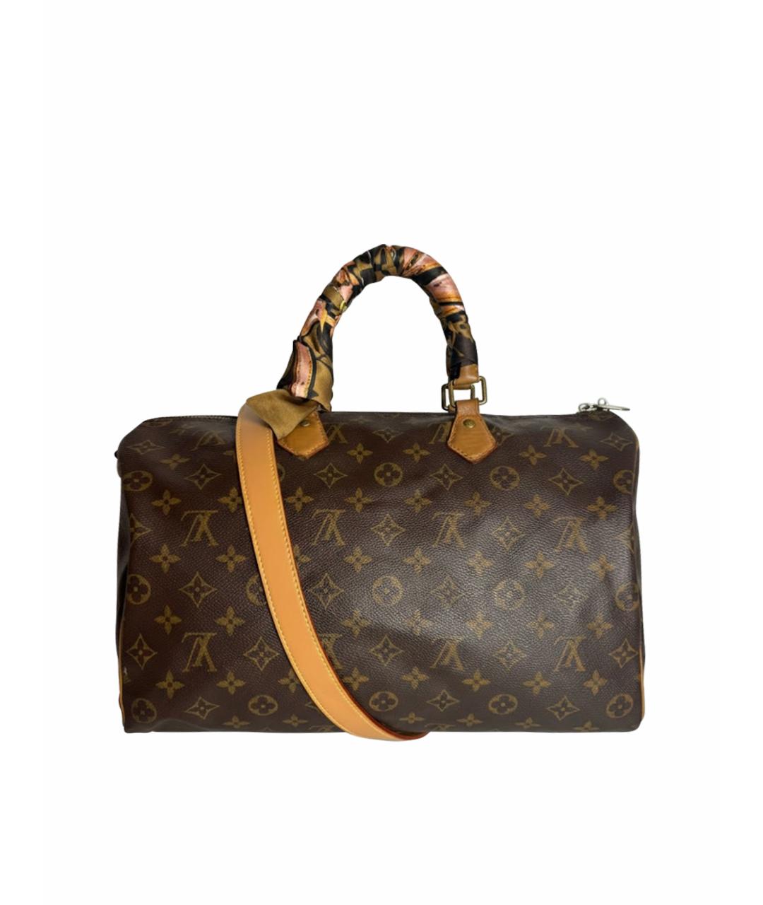 LOUIS VUITTON Коричневая сумка с короткими ручками, фото 1