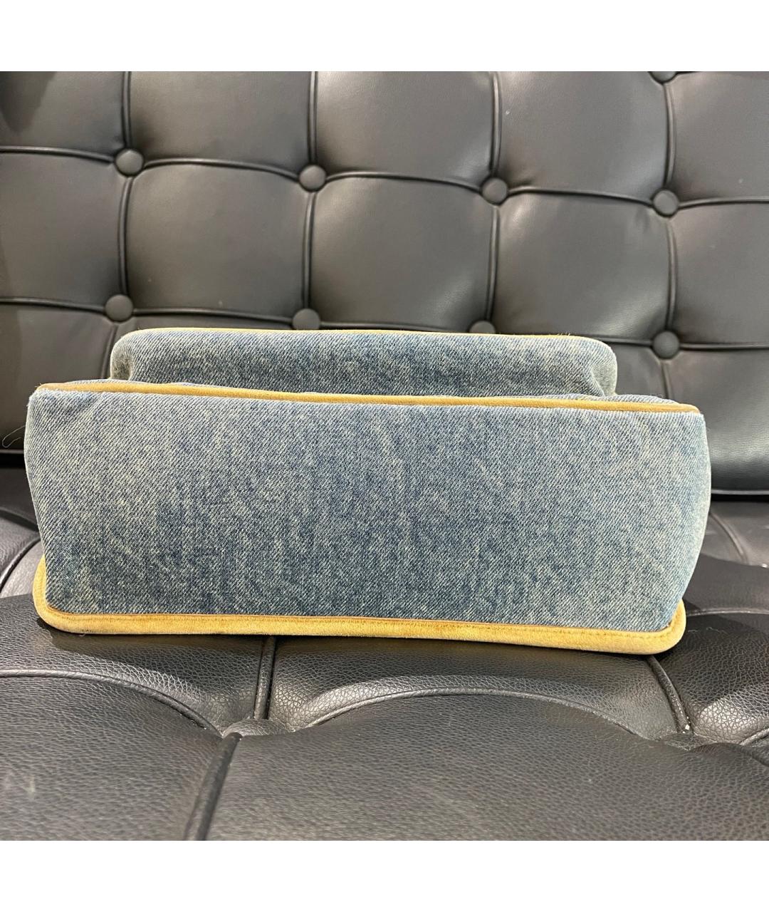 SAINT LAURENT Синяя деним сумка через плечо, фото 5